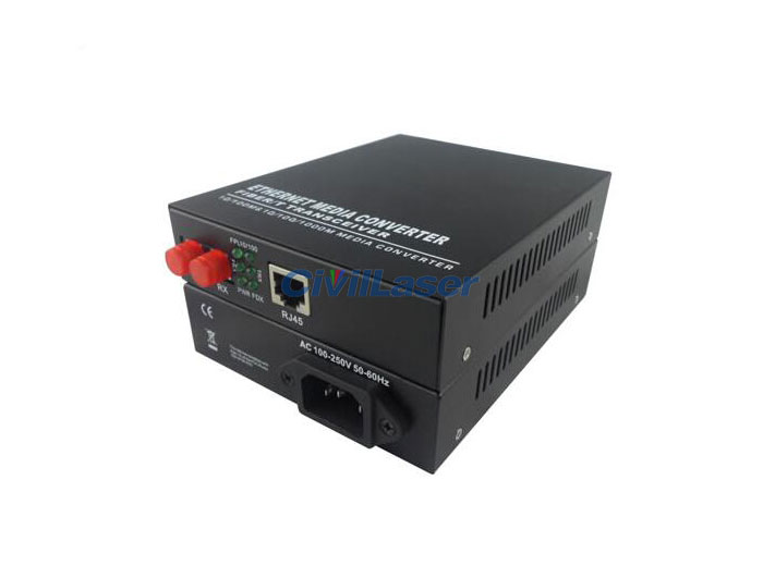 100M Dual Fiber Media Converter 10/100M Adaptive Unidirectional Transceiver